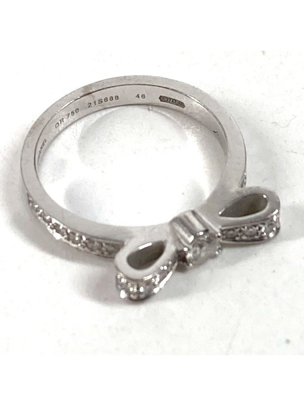 Chanel Ring Ribbon Diamond Silver - Picture 3 of 11